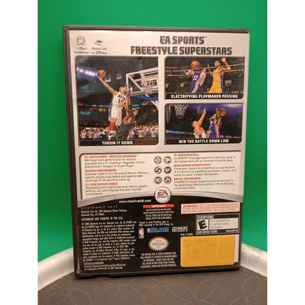 NBA Live 06, Nintendo Gamecube, Complete in Box w/ Manual, Tested